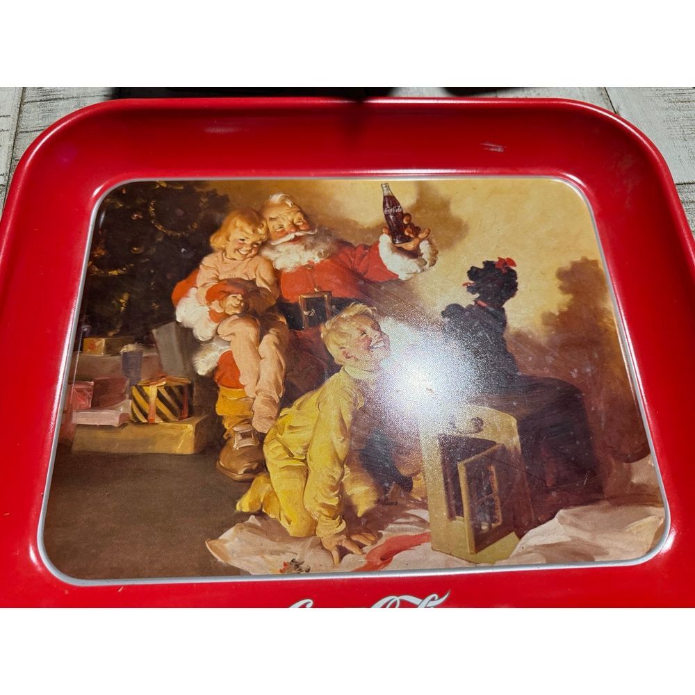 1986 Coca-Cola Christmas tray